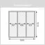 Saunahaus "Heli" SET mit Ofen 9 kW & moderner Tür, Farbe: Natur  - 196 x 196 cm (B x T), Grundfläche: 3,3 m²
