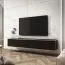 Großer TV-Unterschrank mit drei Kippfächer Horsham 05, Farbe: Schwarz - Abmessungen: 30 x 175 x 32 cm (H x B x T)