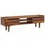 TV-Unterschrank / Lowboard, Farbe: Sheesham, teilmassiv - Abmessungen 43 x 145 x 35 cm (H x B x T)