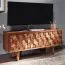 TV-Unterschrank / Lowboard, Farbe: Sheesham, teilmassiv - Abmessungen: 44 x 92 x 35 cm (H x B x T)