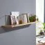 Wandregal aus Mango Massivholz, Farbe: Mango - Abmessungen: 25 x 100 x 22 cm (H x B x T)