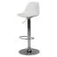 Design Barhocker Apolo 127, Farbe: Weiß / Chrome, Sitz 360° drehbar & höhenverstellbar