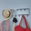 Wandgarderobe, Farbe: Silber - Abmessungen: 20 x 80 x 4 cm (H x B x T)