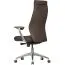 Bürodrehstuhl XXL Apolo 25, Farbe: Braun / Chrom, mit breiter Rückenlehne und Sitzfläche