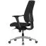 Ergonomischer Bürostuhl Apolo 62, Farbe: Schwarz / Chrom, mit einstellbarer Sitzhärte