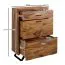 Kommode / Sideboard aus Sheesham Massivholz, Farbe: Sheesham - Abmessungen: 120 x 80 x 41,5 cm (H x B x T)