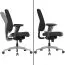 Ergonomischer Bürostuhl Apolo 62, Farbe: Schwarz / Chrom, mit einstellbarer Sitzhärte