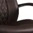 Schreibtischstuhl mit hoher Rückenlehne Apolo 69, Farbe: Braun / Chrom, ergonomisch angeordnete Bedienelemente