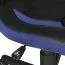 Stylischer Kinderbürostuhl Apolo 97, Farbe: Blau / Schwarz, mit eingearbeiteter Schulterunterstützung