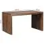 Stabiler Bürotisch aus Sheesham Massivholz Mocovi 02, Farbe: Sheesham - Abmessungen: 80 x 140 cm (B x T), mit abgerundeten Ecken & massiven Standbeinen
