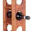 Schmales Weinregal aus Sheesham Massivholz, Farbe: Sheesham - Abmessungen: 70 x 15 x 15 cm (H x B x T), geeignet für 5 Flaschen
