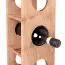 Weinregal für 5 Flaschen, Farbe: Akazie - Abmessungen: 70 x 15 x 15 cm (H x B x T), jedes Regal ein Unikat