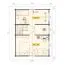 Ferienhaus F34 mit 2 Etagen | 65,3 m² | 92 mm Blockbohlen | Naturbelassen | Inkl. Fußboden & Fenster 2-Hand-Dreh-Kippsystematik