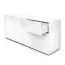 Kommode / Sideboard Beldran | Weiße UV Hochglanzlackierung | Push to Open | 3 Schubladen | 2 Türen | 2 Fächer | 180 x 43 x 87 cm