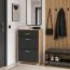 Schuhschrank Stepino | Farbe: Eiche Artisan / Anthrazit matt | 2 Klippfächer | 1 Schublade |Garderobe | 60 x 30 x 88,5 cm | Flur