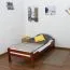 Kinderbett / Jugendbett "Easy Premium Line" K1/1n, Buche Vollholz massiv Kirschfarben - Maße: 90 x 200 cm