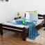 Bett 120 x 200 cm Buche Schokobraun