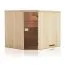 Elementsauna Tirari 68 mm mit Dachkranz - Außenmaße (B x T x H): 194 x 144 x 199 cm