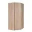 Schlafzimmer - Eckkleiderschrank, Farbe: Eiche - Abmessungen: 212 x 94 x 94 cm (H x B x T)