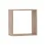 Hängeregal / Wandregal | Fafe 17 | Eiche Cremona | 42 x 42 x 22 cm | Holzoptik | schlichtes Design | Wandpanel