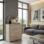 Kommode Lorengau 02, Farbe: Sonoma Eiche - Abmessungen: 90 x 80 x 40 cm (H x B x T)
