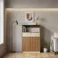 Kommode Pasuruan 05, Farbe: Nuss / Ahorn - Abmessungen: 130 x 85 x 37 cm (H x B x T)