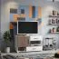 TV-Unterschrank Bulolo 18, Farbe: Weiß / Nuss - Abmessungen: 61 x 100 x 50 cm (H x B x T)