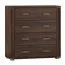 Kommode Aitape 14, Farbe: Sonoma Eiche dunkel - Abmessungen: 92 x 90 x 40 cm (H x B x T)