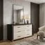Kommode Aitape 08, Farbe: Sonoma Eiche dunkel / Sonoma Eiche hell - Abmessungen: 61 x 130 x 40 cm (H x B x T)