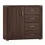Kommode Aitape 16, Farbe: Sonoma Eiche dunkel - Abmessungen: 92 x 100 x 40 cm (H x B x T)