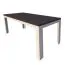 Esstisch ausziehbar Aitape 22, Farbe: Sonoma Eiche dunkel / Sonoma Eiche hell - Abmessungen: 160-200 x 80 cm (B x T)
