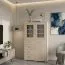 Vitrine Kerowagi 03, Farbe: Sonoma Eiche - Abmessungen: 160 x 100 x 41 cm (H x B x T)