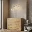 Kommode Vanimo 11, Farbe: Eiche - Abmessungen: 80 x 115 x 42 cm (H x B x T)