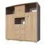 Kommode Rabaul 05, Farbe: Sonoma Eiche - Abmessungen: 126 x 130 x 40 cm (H x B x T)