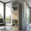 Vitrine Rabaul 29, Farbe: Sonoma Eiche - Abmessungen: 200 x 49 x 40 cm (H x B x T)