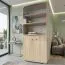 Vitrine Rabaul 30, Farbe: Sonoma Eiche - Abmessungen: 200 x 94 x 40 cm (H x B x T)
