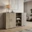 Kommode Ciomas 22, Farbe: Sonoma Eiche / Grau - Abmessungen: 104 x 170 x 40 cm (H x B x T)