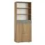 Schrank Ciomas 25, Farbe: Sonoma Eiche / Grau - Abmessungen: 190 x 74 x 40 cm (H x B x T)