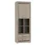 Schrank Kundiawa 28, Farbe: Sonoma Eiche hell / Sonoma Eiche dunkel - Abmessungen: 200 x 70 x 40 cm (H x B x T)