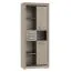 Schrank Kundiawa 29, Farbe: Sonoma Eiche hell / Sonoma Eiche dunkel - Abmessungen: 200 x 80 x 40 cm (H x B x T)