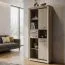 Schrank Kundiawa 29, Farbe: Sonoma Eiche hell / Sonoma Eiche dunkel - Abmessungen: 200 x 80 x 40 cm (H x B x T)