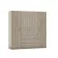 Drehtürenschrank / Kleiderschrank Sepatan 08, Farbe: Sonoma Eiche - Abmessungen: 210 x 200 x 60 cm (H x B x T)