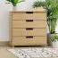 Kommode Kiefer massiv Vollholz natur 003 - Abmessung 100 x 100 x 42 cm (H x B x T)