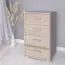 Kommode Garut 05, Farbe: Sonoma Eiche - Abmessungen: 80 x 50 x 40 cm (H x B x T)