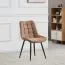 Stuhl Maridi 281, Farbe: Braun - Abmessungen: 88 x 53 x 55 cm (H x B x T)