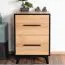 Nachtkommode Altels 22, Farbe: Riviera Eiche / Dunkelbraun - Abmessungen: 68 x 47 x 40 cm (H x B x T)