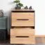 Nachtkommode Altels 22, Farbe: Riviera Eiche / Dunkelbraun - Abmessungen: 68 x 47 x 40 cm (H x B x T)