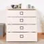 Kinderzimmer - Kommode Benjamin 06, Farbe: Buche / Creme - 89 x 84 x 56 cm (H x B x T)