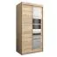 100 cm breiter Kleiderschrank mit 5 Fächern und 2 Türen | Farbe: Sonoma Eiche Abbildung