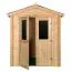 Holz-Gartenhaus 1,98 x 1,98 Meter (inkl. Dach) | Naturbelassen | Satteldach Abbildung